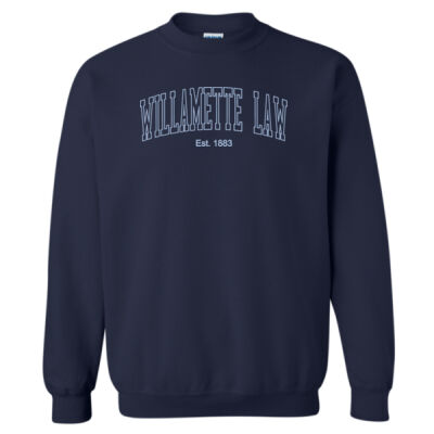 Willamette University School of Law - Navy Sweatshirt Thumbnail
