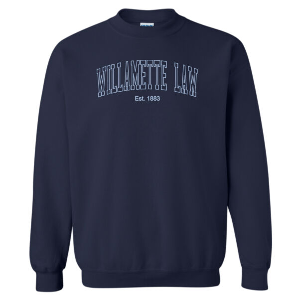 Willamette University School of Law - Navy Sweatshirt Thumbnail