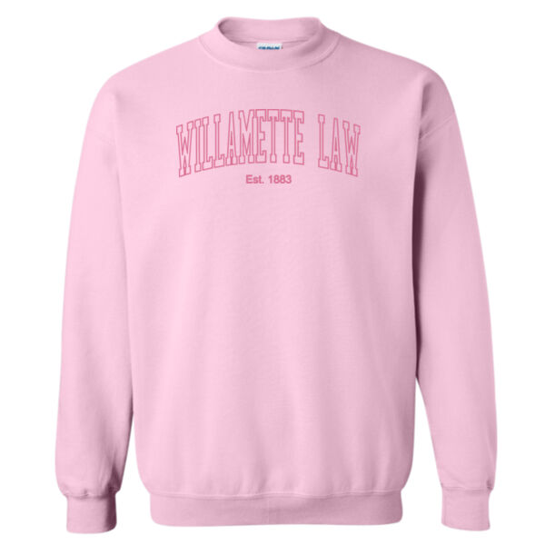 Willamette University School of Law - Light Pink Sweatshirt Thumbnail