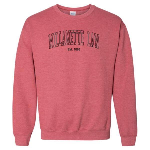 Willamette University School of Law - Heather Scarlet Red Sweatshirt Thumbnail