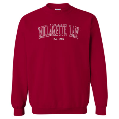 Willamette University School of Law - Cardinal Red Sweatshirt Thumbnail