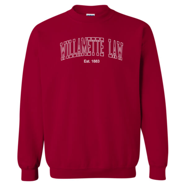 Willamette University School of Law - Cardinal Red Sweatshirt Thumbnail